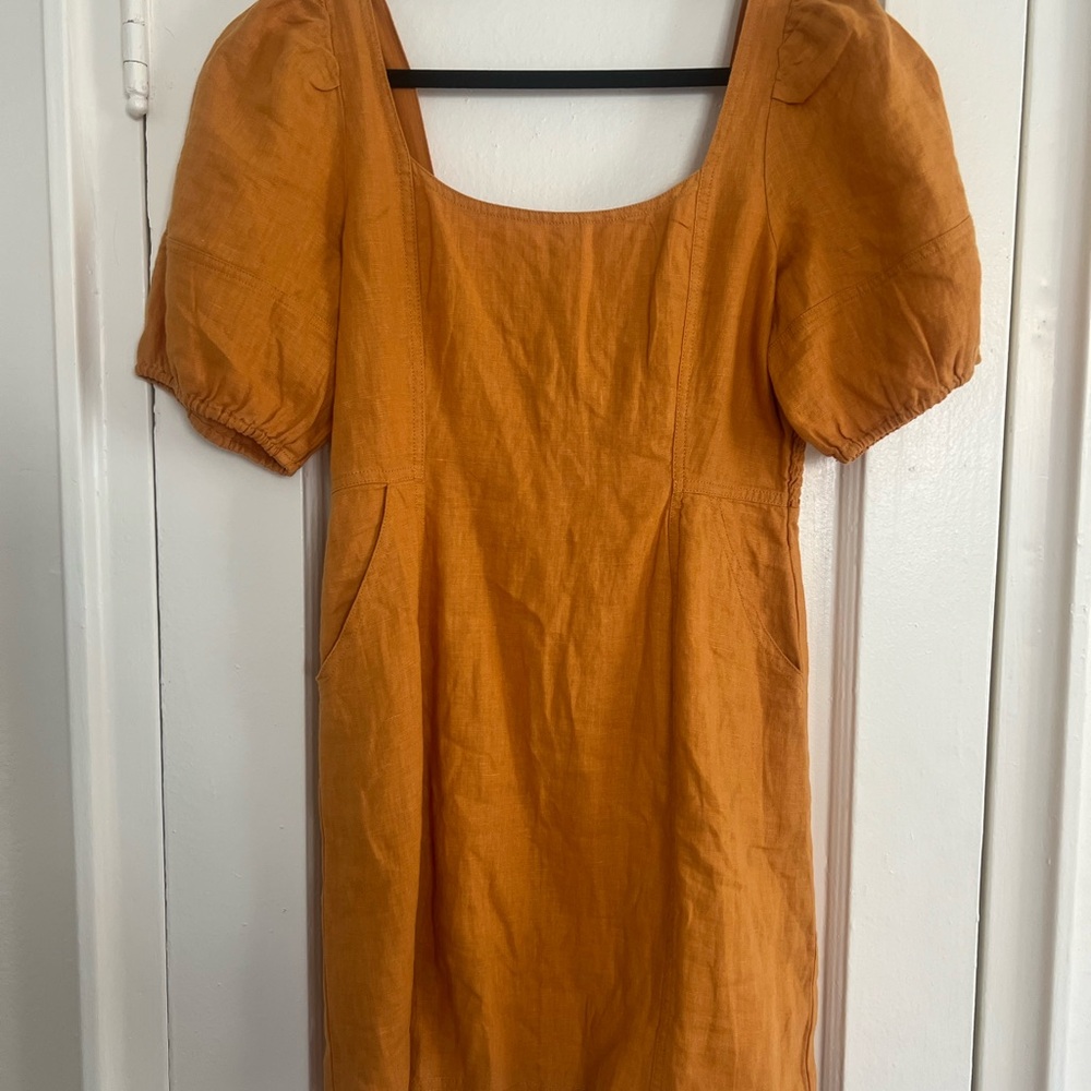 MADEWELL ORANGE MINI DRESS